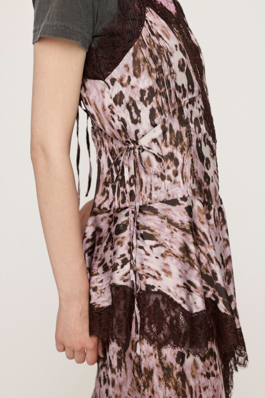 SLY「BLURRING LEOPARD CAMI ドレス」|ワンピース|
