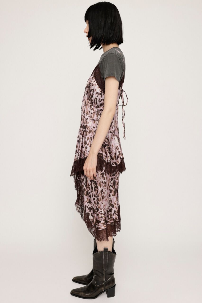 SLY「BLURRING LEOPARD CAMI ドレス」|ワンピース|