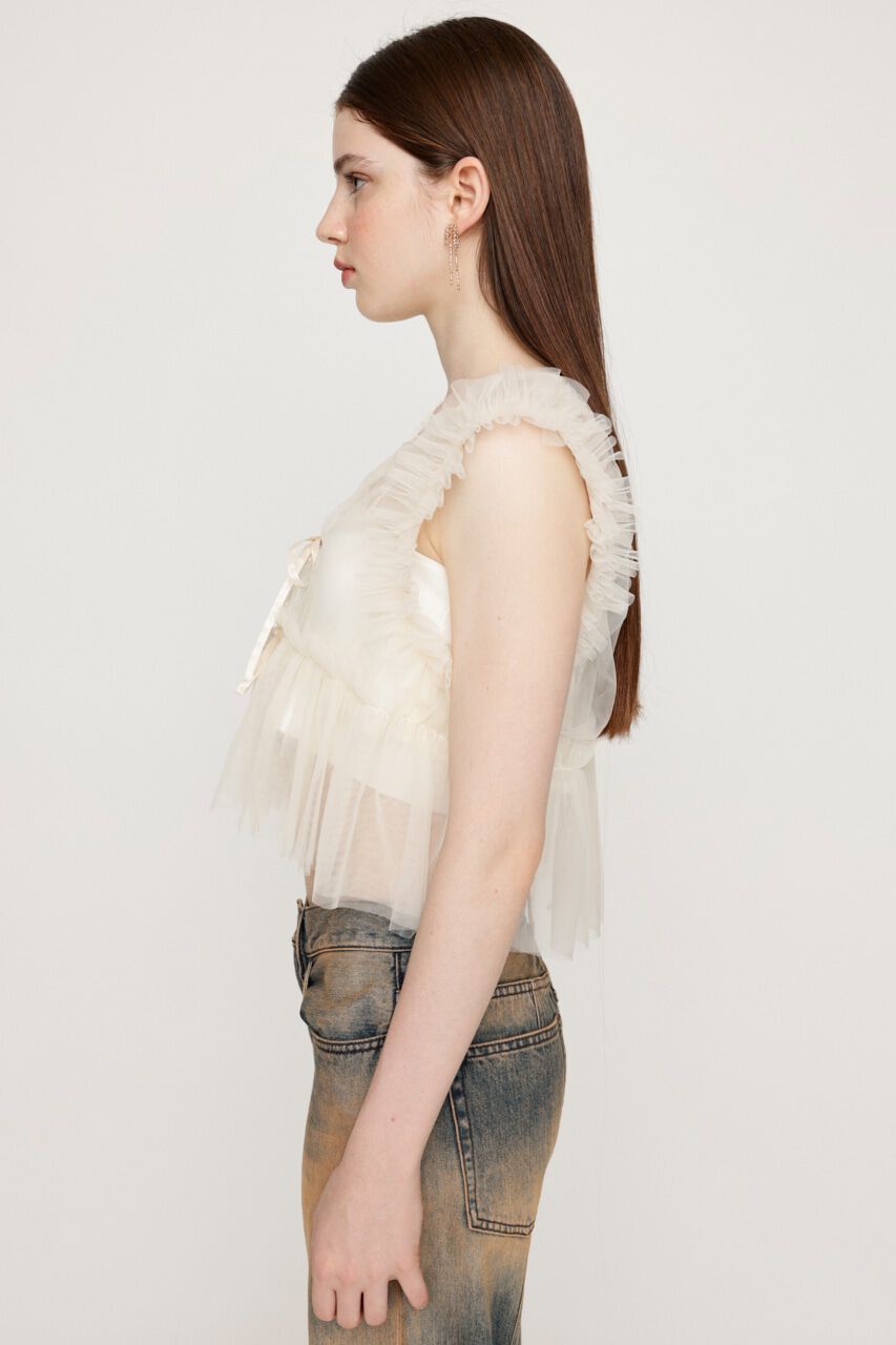 SLY「2WAY FRILL TULLE ベスト」|その他|