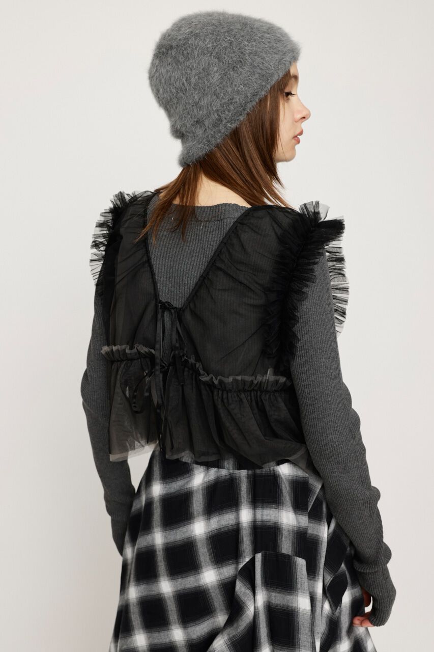 SLY「2WAY FRILL TULLE ベスト」|その他|
