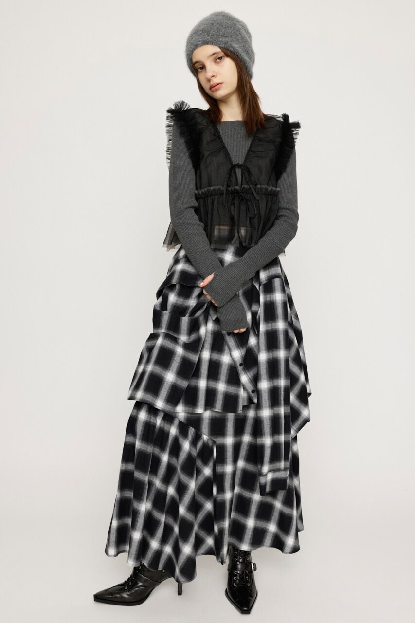 SLY「2WAY FRILL TULLE ベスト」|その他|