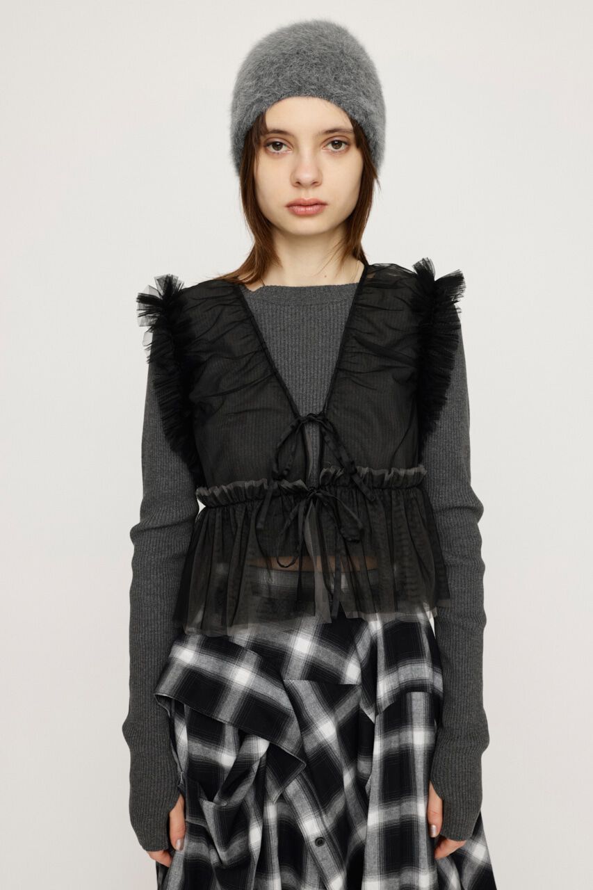 SLY「2WAY FRILL TULLE ベスト」|その他|
