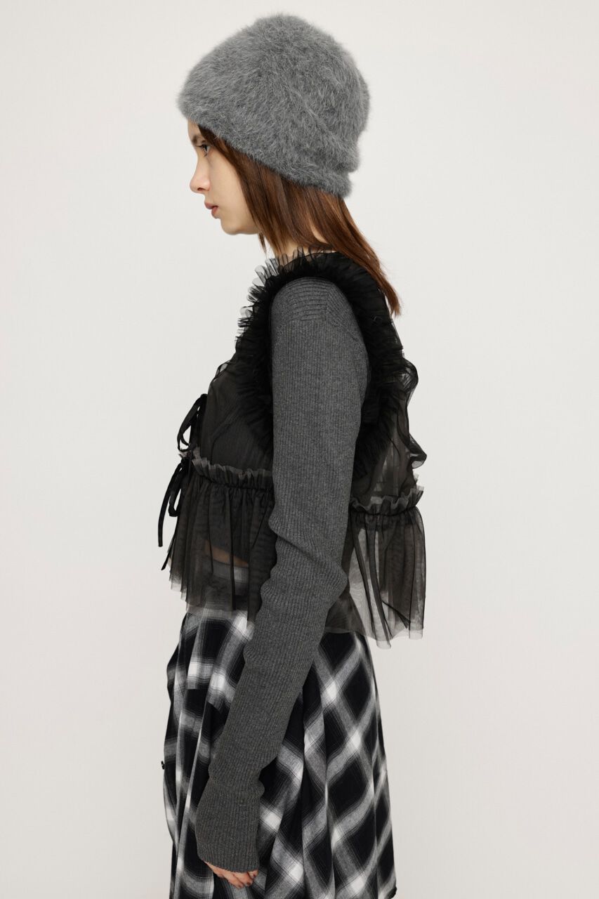 SLY「2WAY FRILL TULLE ベスト」|その他|