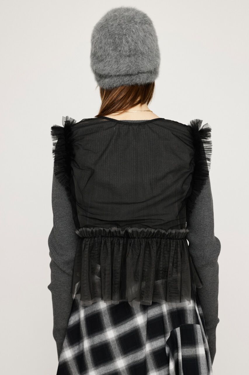 SLY「2WAY FRILL TULLE ベスト」|その他|