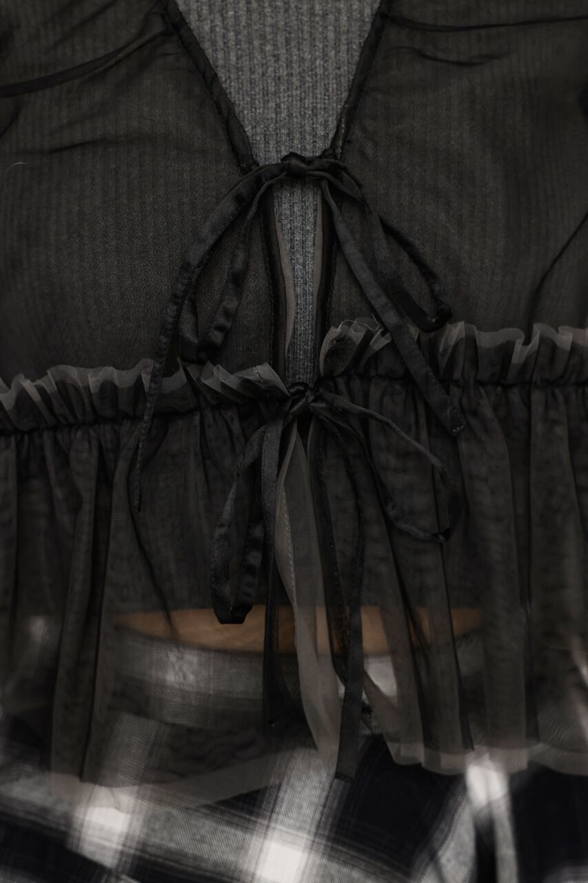 SLY「2WAY FRILL TULLE ベスト」|その他|