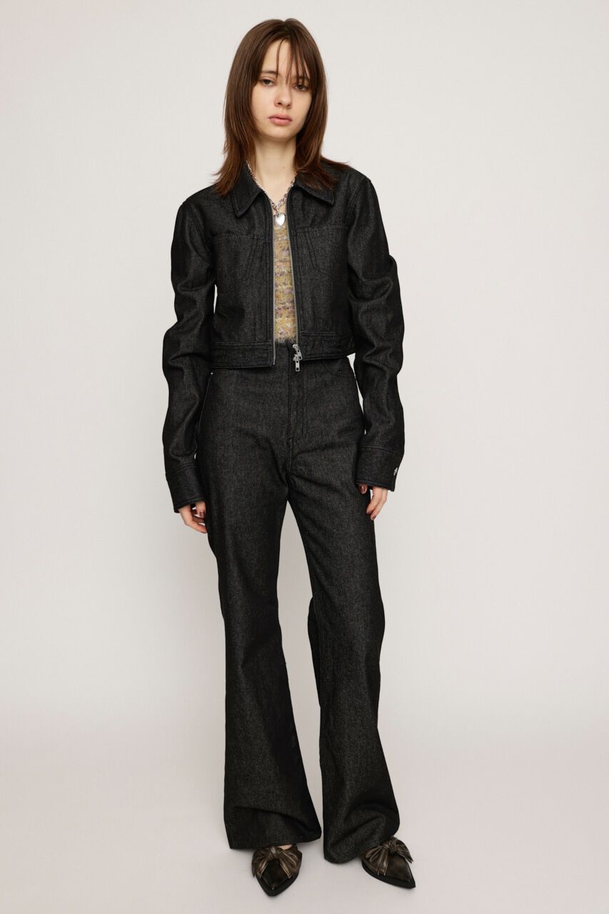 SLY「HW STRAIGHT PT-AB」|デニム|BLK