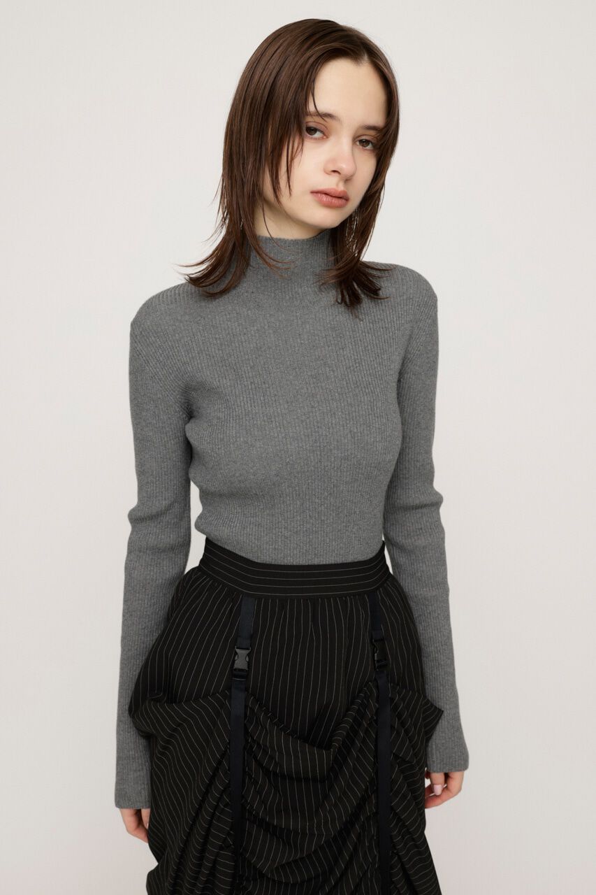 SLY「COLLAR ZIP CROP 2P トップス」|ニット・セーター|