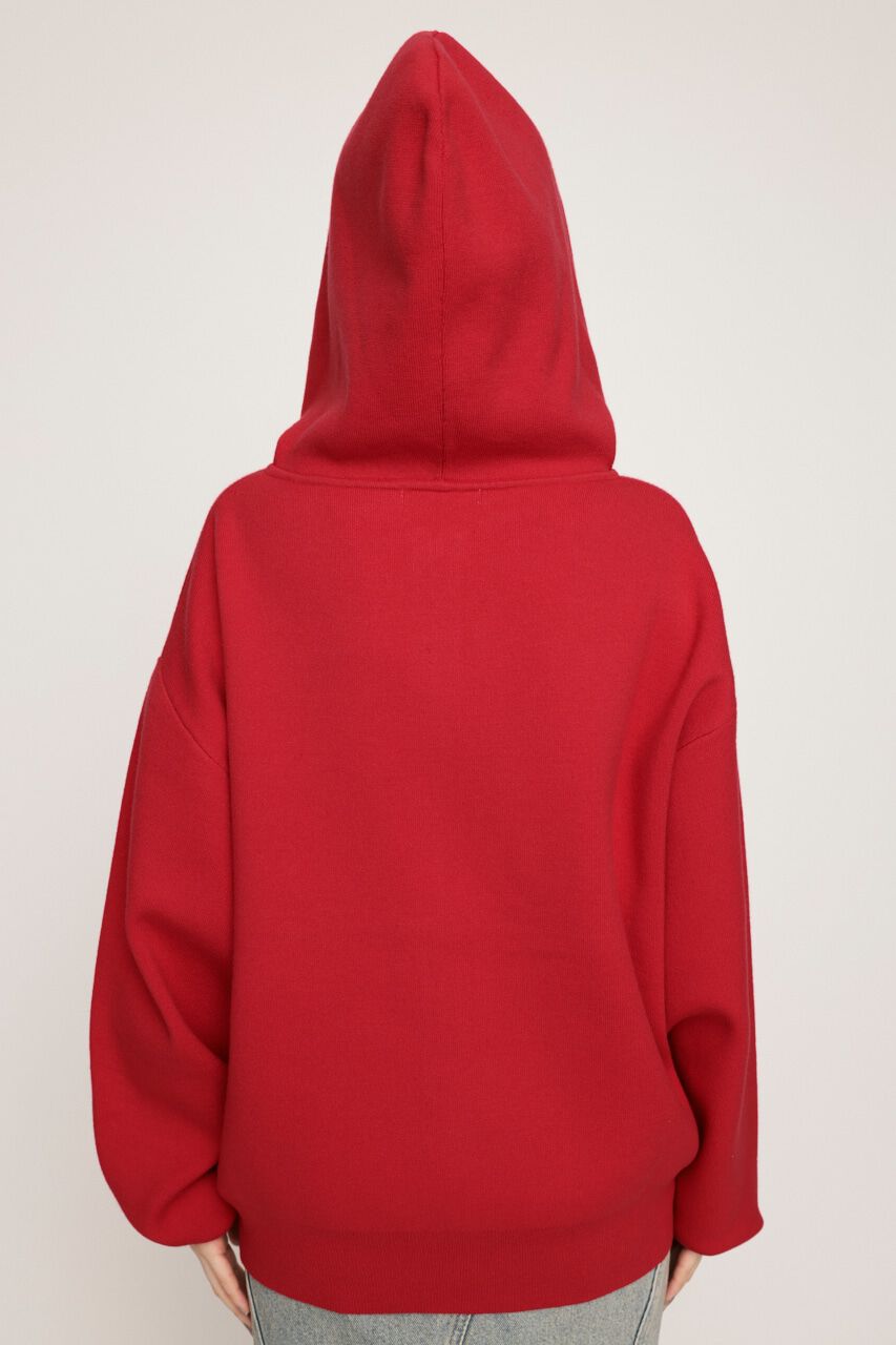 SLY「OVER KNIT HOODIE」|パーカー|