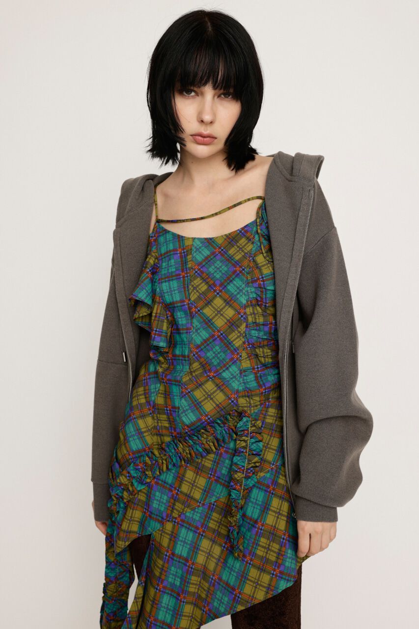 SLY「OVER KNIT HOODIE」|パーカー|GRY