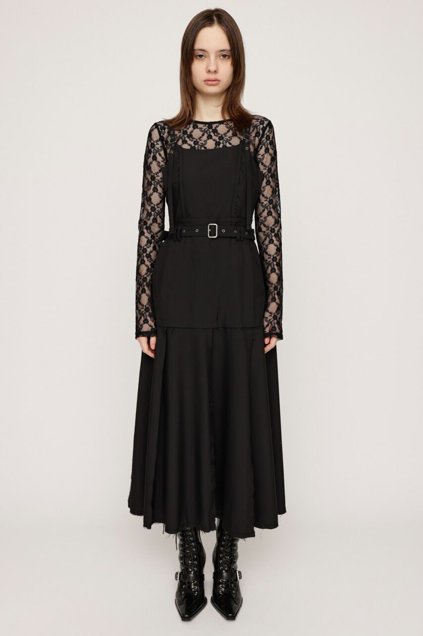 SLY「PLEATS BELTED ロングワンピース」|ワンピース|