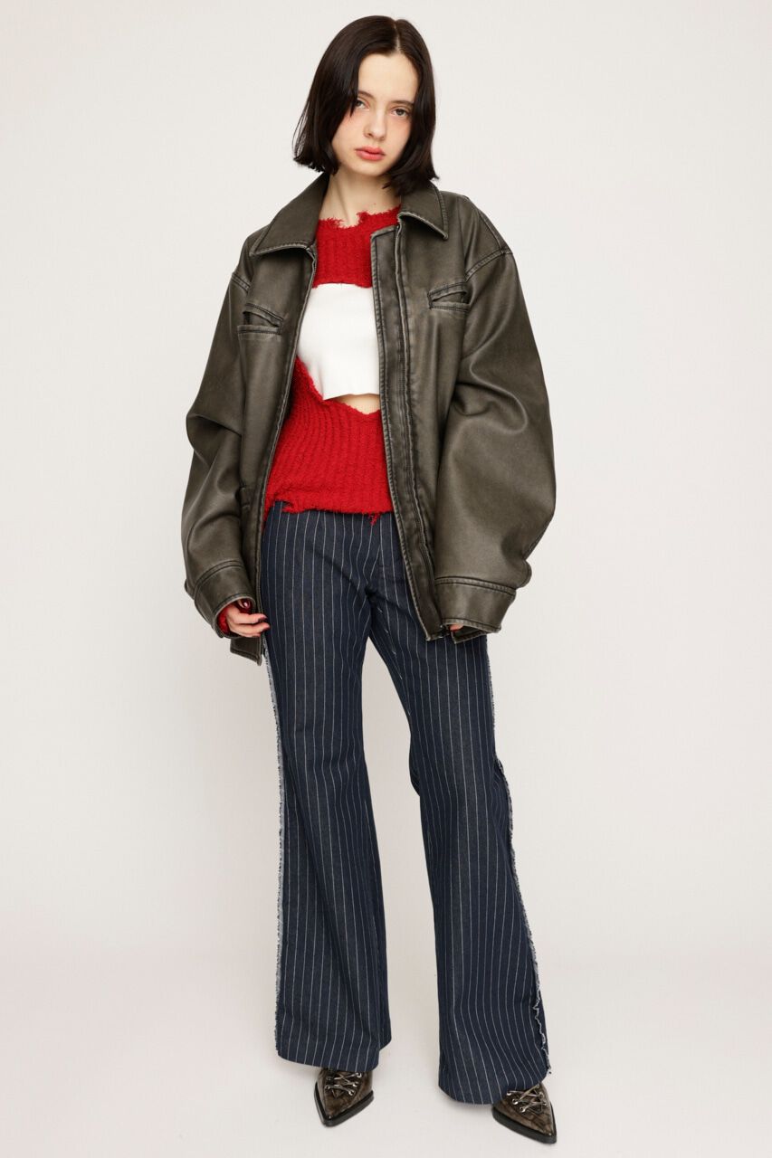 SLY「CUT OUT L／W DENIM FLARE パンツ」|その他|