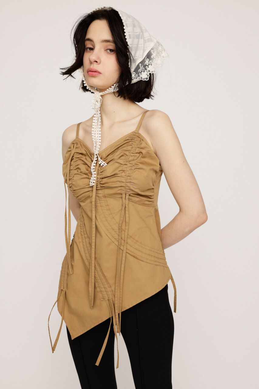 SLY「DRAWSTRING CAMI トップス」|キャミソール|