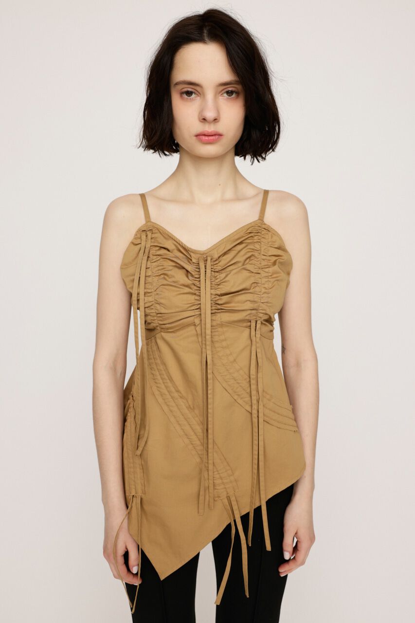 SLY「DRAWSTRING CAMI トップス」|キャミソール|