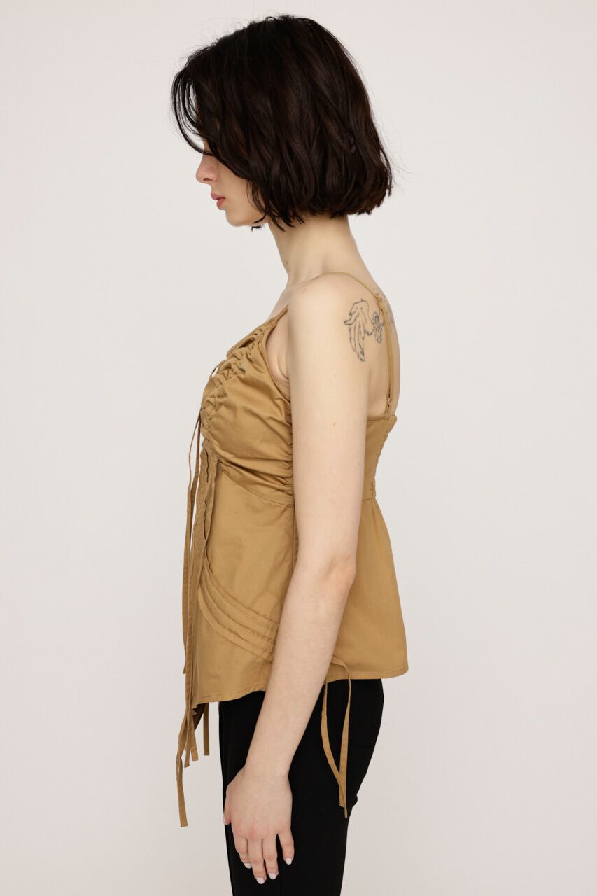 SLY「DRAWSTRING CAMI トップス」|キャミソール|