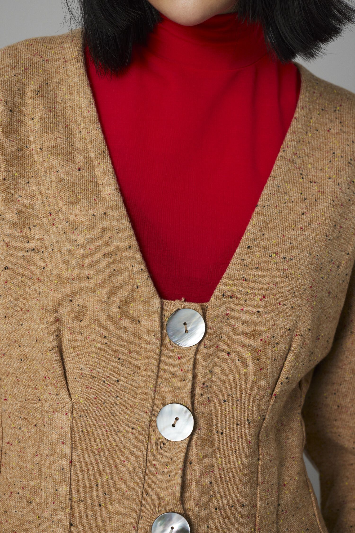 HeRIN.CYE「Nep knit cardigan」|カーディガン|