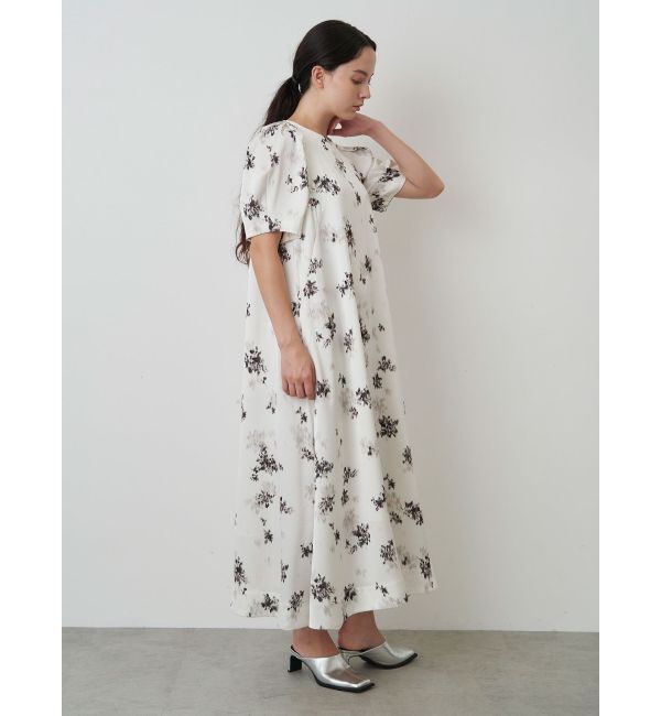 ELENDEEK「BLUR FLOWER PRINT OP」|ワンピース|