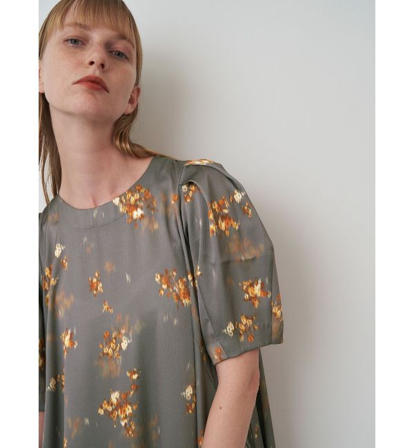 ELENDEEK「BLUR FLOWER PRINT OP」|ワンピース|