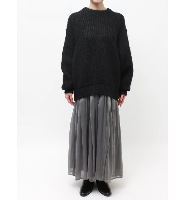 ELENDEEK「BRUSHED YARN KNIT DOCKING OP」|ワンピース|