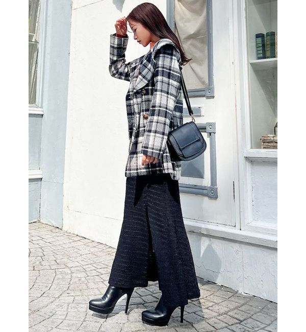 RESEXXY「ビッグカラーショートコート【セットアップ着用可能】」|ピーコート|