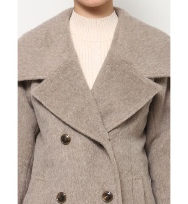 RESEXXY「ビッグカラーショートコート【セットアップ着用可能】」|ピーコート|