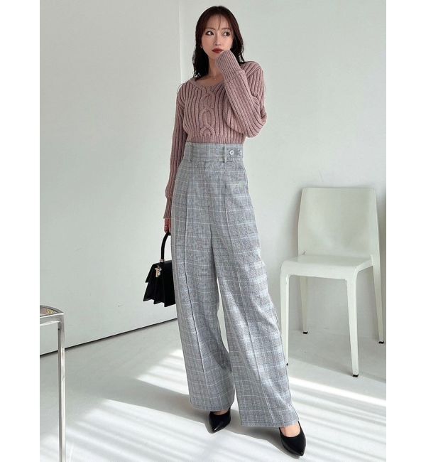 RESEXXY「ワイドベルトタックパンツ」|その他|