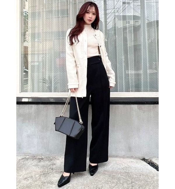 RESEXXY「ワイドベルトタックパンツ」|その他|