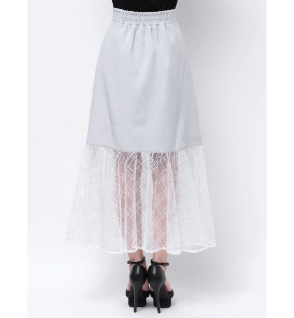 RESEXXY「スパンコールチュールZIPフレアスカート」|スカート|