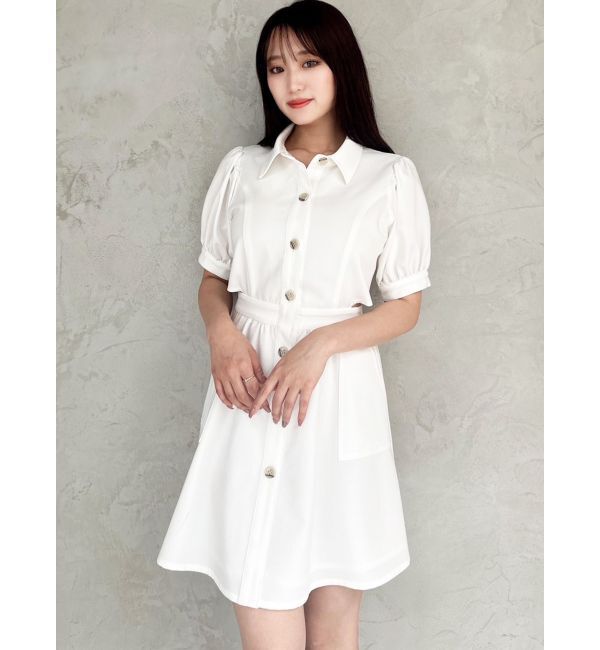 RESEXXY「サイドスリットシャツワンピース」|ワンピース|