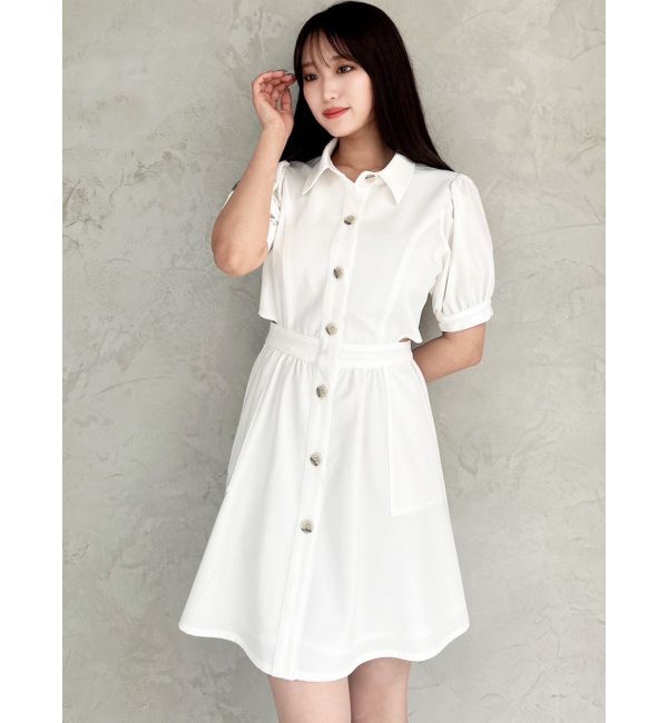 RESEXXY「サイドスリットシャツワンピース」|ワンピース|