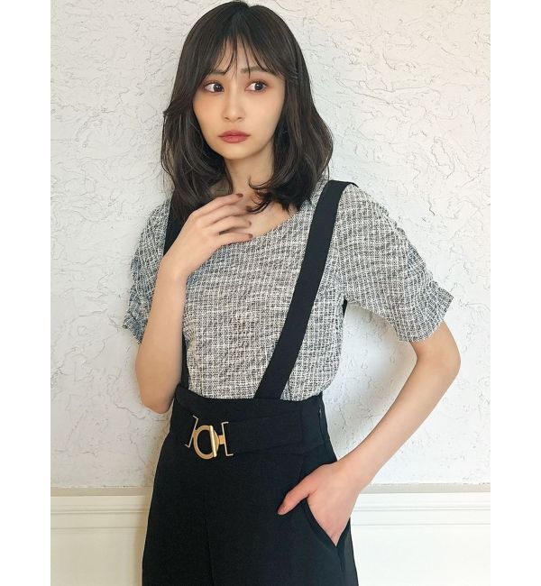 RESEXXY「カットツイードトップス」|Tシャツ・カットソー|