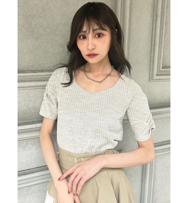 RESEXXY「カットツイードトップス」|Tシャツ・カットソー|