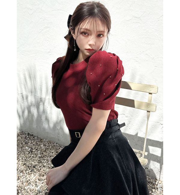 RESEXXY「ゴールドポイントパワショルトップス」|Tシャツ・カットソー|