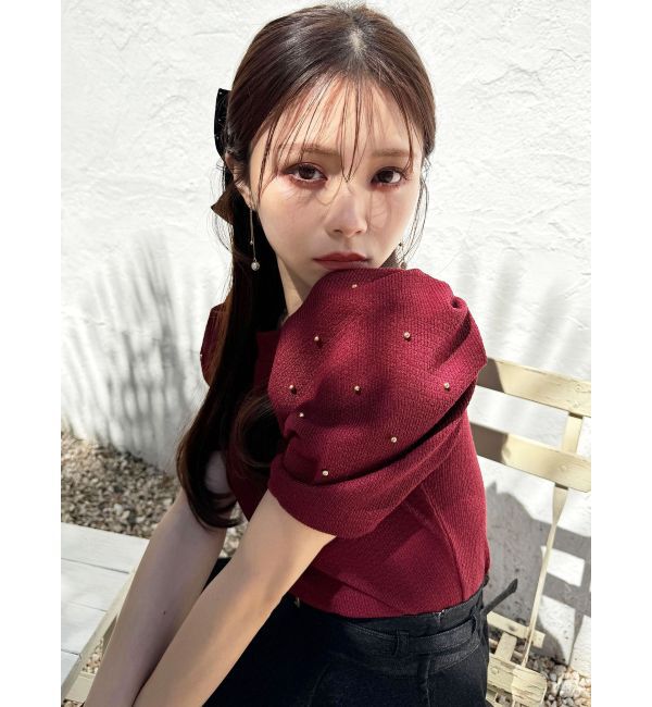 RESEXXY「ゴールドポイントパワショルトップス」|Tシャツ・カットソー|