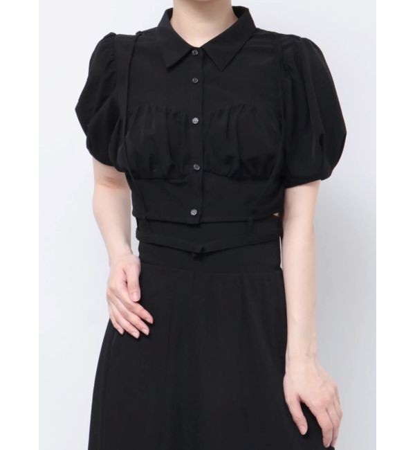 RESEXXY「ナローストラップコルセットシャツ」|シャツ・ブラウス|