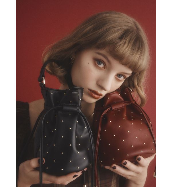 RESEXXY「スタッズコンパクトバッグ」|ハンドバッグ|