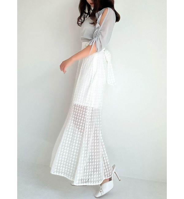 RESEXXY「ハウンドトゥースシアーマーメイドスカート」|スカート|