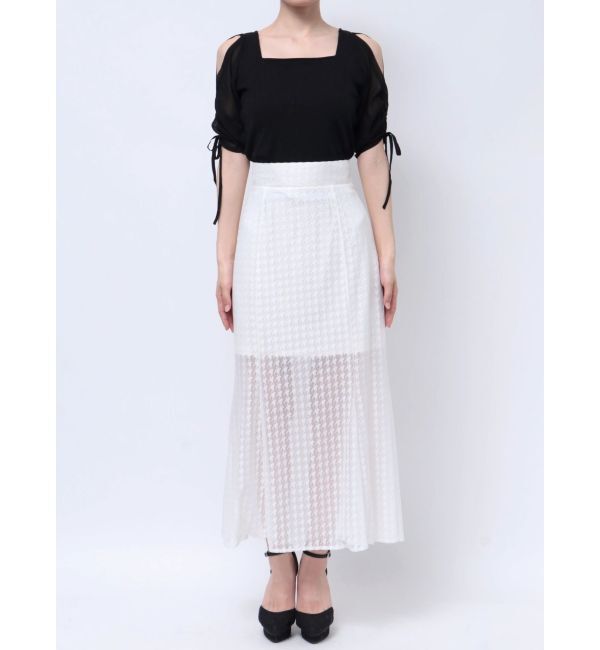 RESEXXY「ハウンドトゥースシアーマーメイドスカート」|スカート|
