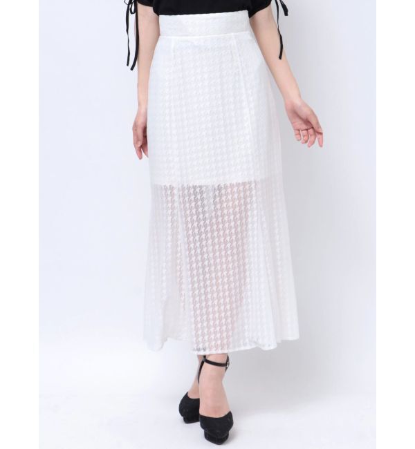 RESEXXY「ハウンドトゥースシアーマーメイドスカート」|スカート|