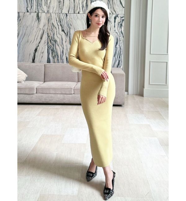 RESEXXY「ナローストラップリブワンピース」|ワンピース|