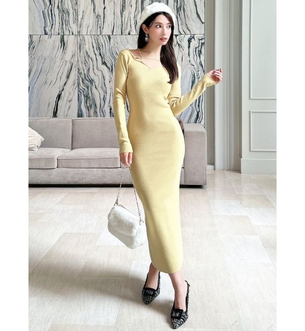 RESEXXY「ナローストラップリブワンピース」|ワンピース|