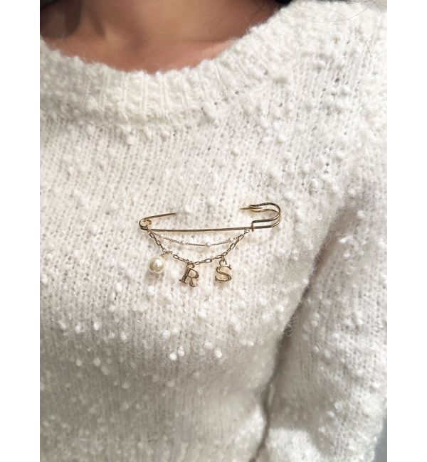 RESEXXY「ロゴモチーフブローチ」|ブローチ・コサージュ|ゴールド