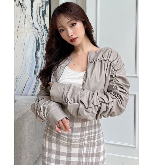 RESEXXY「ヘムバルンギャザーブルゾン」|ブルゾン・スタジャン|