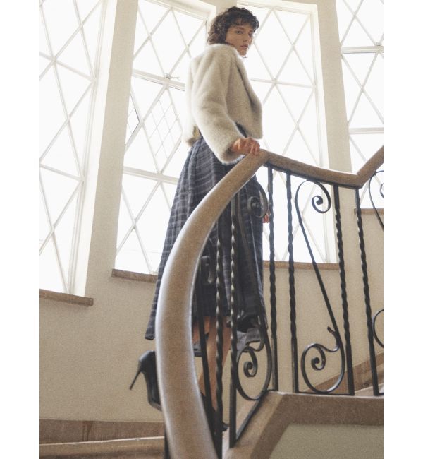 RESEXXY「シャイニーファークロップドブルゾン」|ブルゾン・スタジャン|