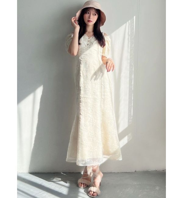 RESEXXY「エンブロイダリーシアーワンピース」|ワンピース|