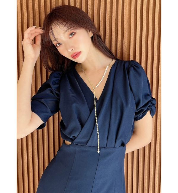 RESEXXY「カットアウトカシュクールコンビネゾン」|オールインワン|