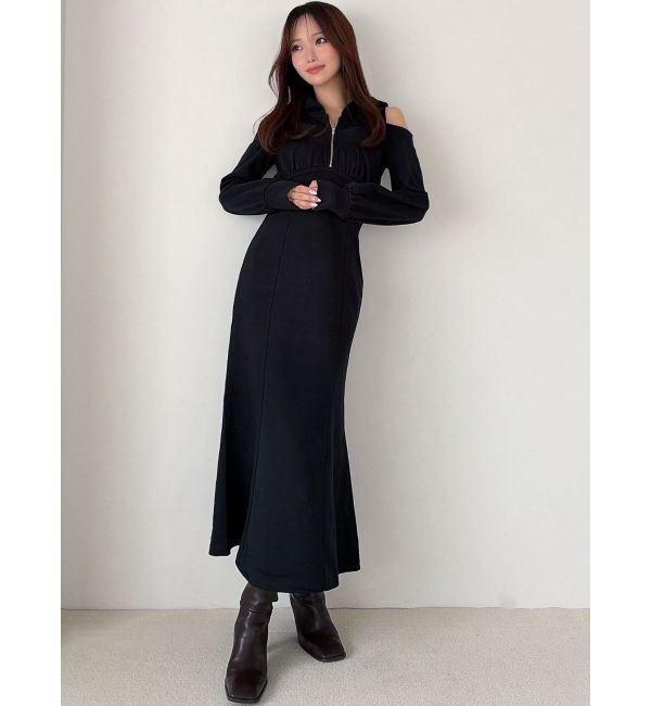 RESEXXY「【追加生産分】レイヤードフーディワンピース」|ワンピース|