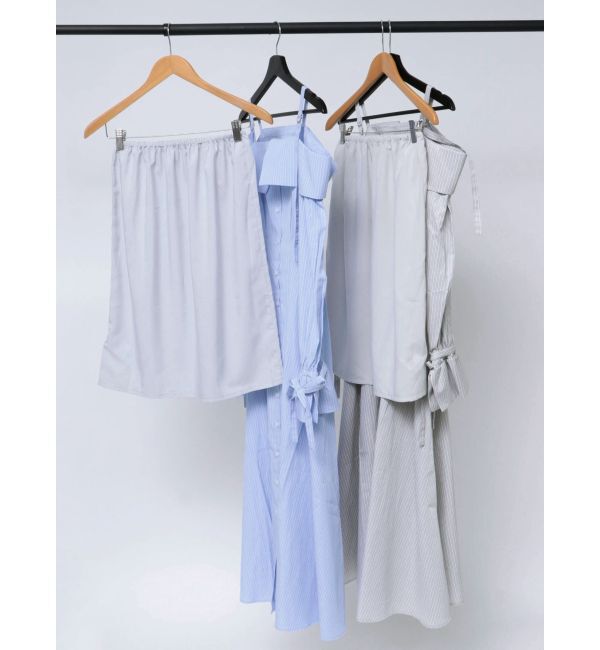 dazzlin「ウエストタックオフショルシャツワンピース」|ワンピース|