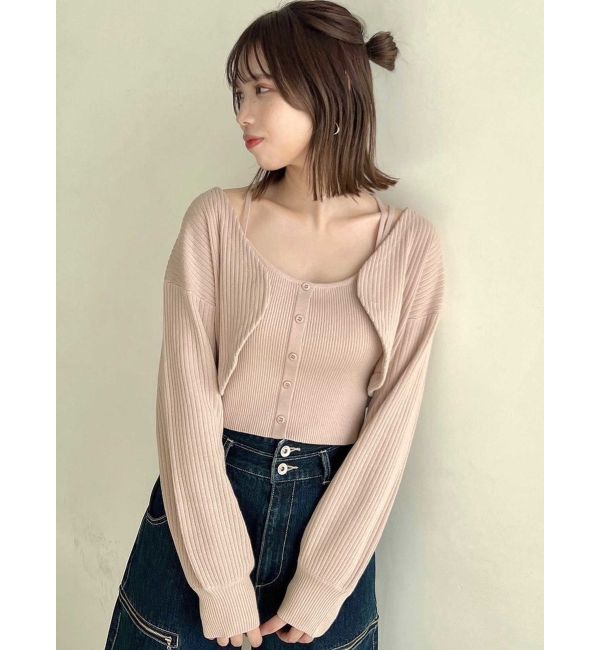 dazzlin「フロントボタンビスチェアンサンブル」|その他|