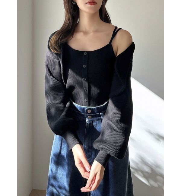 dazzlin「フロントボタンビスチェアンサンブル」|その他|