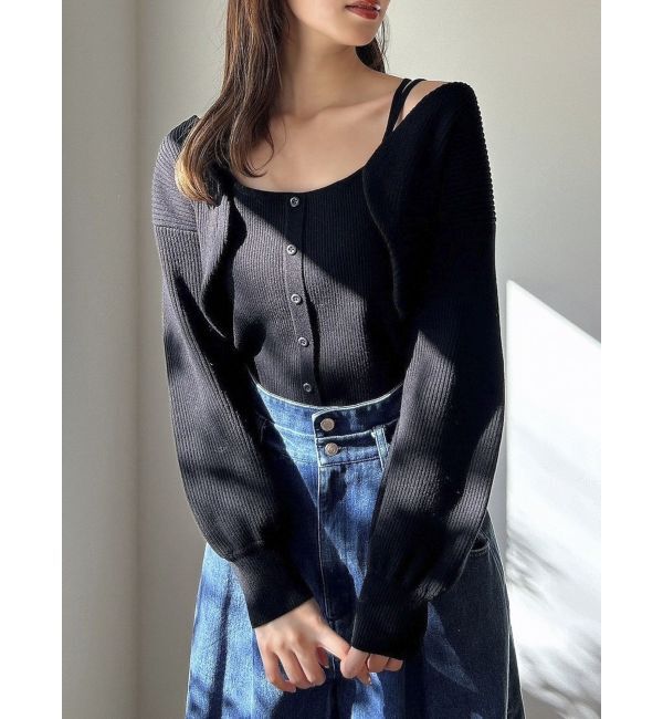 dazzlin「フロントボタンビスチェアンサンブル」|その他|